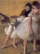 Edgar Degas Dance practising painting